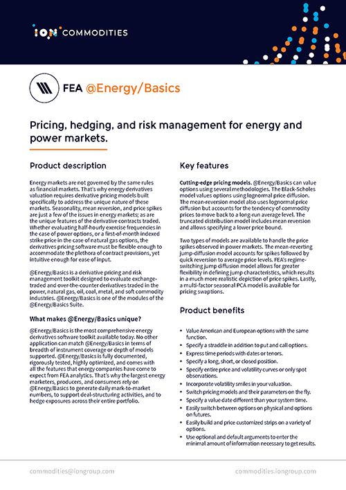 FEA @Energy/Basics Fact Sheet