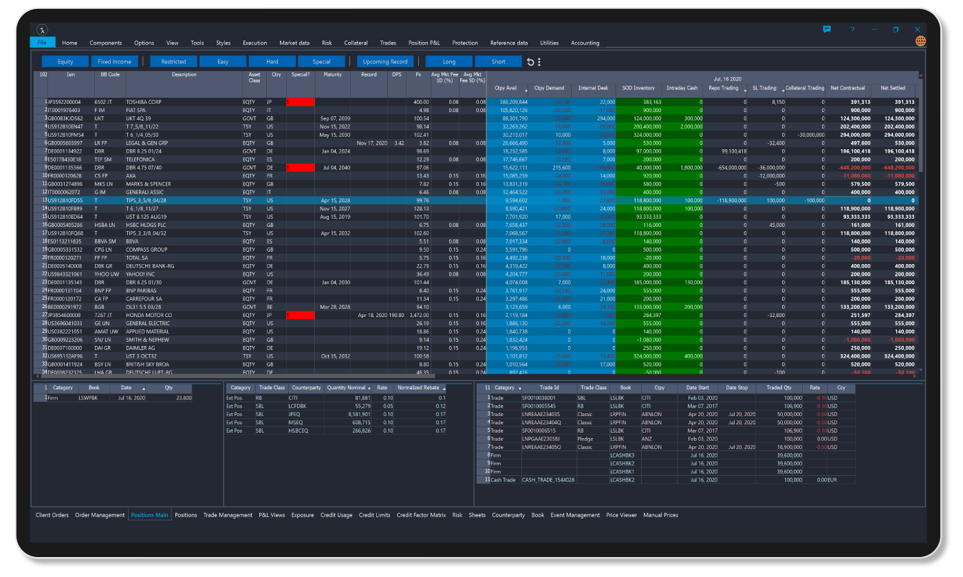 Anvil Trade Processing product screenshot - control of full trade lifecycle