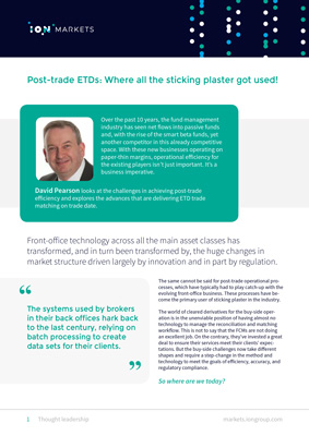 Asset Management Post-trade ETDs Brochure