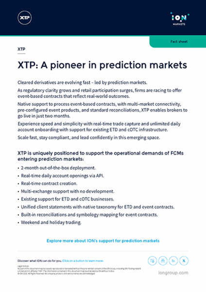 XTP: The only institutional-grade platform for event contracts