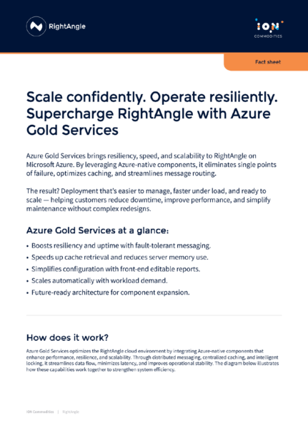 RightAngle with Azure Gold Services – Factsheet